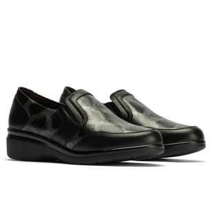 Pitillos - 10723 - NEGRO - Manoletina Piel de mujer color negro - 1 2
