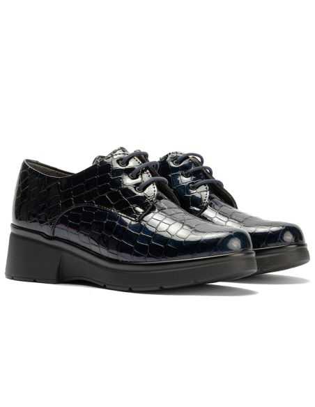 Pitillos - 10751 - MARINO - Blucher en Coco con cordones de mujer color marino - 2