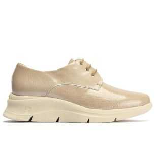 Pitillos - 10756 - PIEDRA - Blucher en Charol con cordones de mujer color piedra - 1
