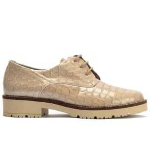 Pitillos - 10771 - PIEDRA - Blucher en Coco con cordones de mujer color piedra - 1