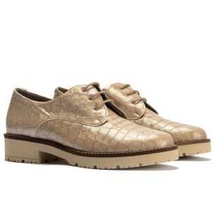 Pitillos - 10771 - PIEDRA - Blucher en Coco con cordones de mujer color piedra - 1 2