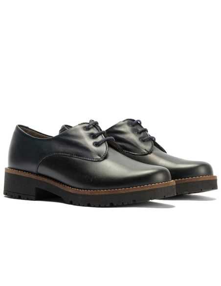 Pitillos - 10781 - MARINO - Blucher en Napa con cordones de mujer color marino - 2