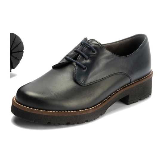 Pitillos - 10781 - MARINO - Blucher en Napa con cordones de mujer color marino - 5