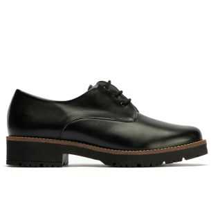 Pitillos - 10781 - NEGRO - Blucher en Napa con cordones de mujer color negro - 1