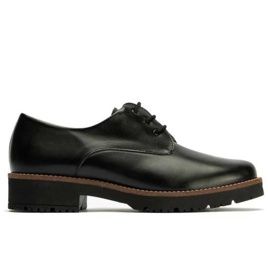 Pitillos - 10781 - NEGRO - Blucher en Napa con cordones de mujer color negro - 1