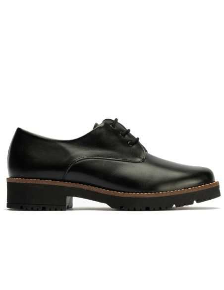 Pitillos - 10781 - NEGRO - Blucher en Napa con cordones de mujer color negro - 1