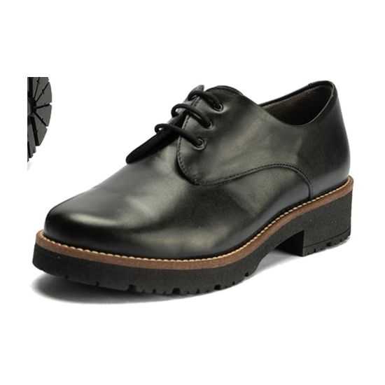 Pitillos - 10781 - NEGRO - Blucher en Napa con cordones de mujer color negro - 5