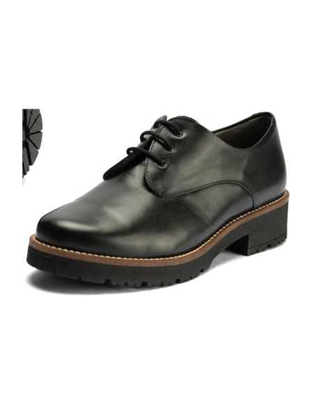 Pitillos - 10781 - NEGRO - Blucher en Napa con cordones de mujer color negro - 5