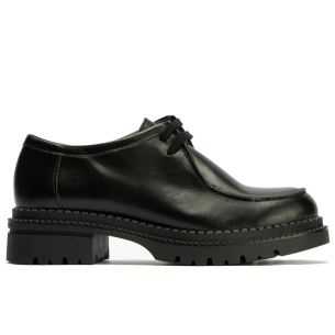 Pitillos - 10797 - NEGRO - Wallaby en Napa con cordones de mujer color negro - 1