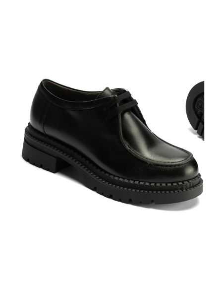 Pitillos - 10797 - NEGRO - Wallaby en Napa con cordones de mujer color negro - 4