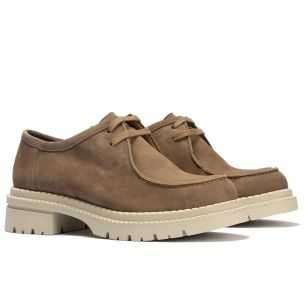 Pitillos - 10800 - TOPO - Wallaby en Ante con cordones de mujer color topo - 1 2