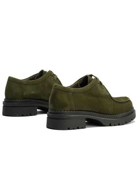 Pitillos - 10800 - KAKI - Wallaby en Ante con cordones de mujer color kaki - 3
