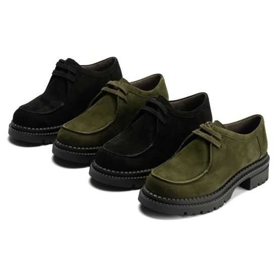 Pitillos - 10800 - KAKI - Wallaby en Ante con cordones de mujer color kaki - 6