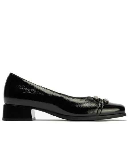 Pitillos - 10812 - NEGRO - Salón de Pico en Charol con Adorno de mujer color negro - 1