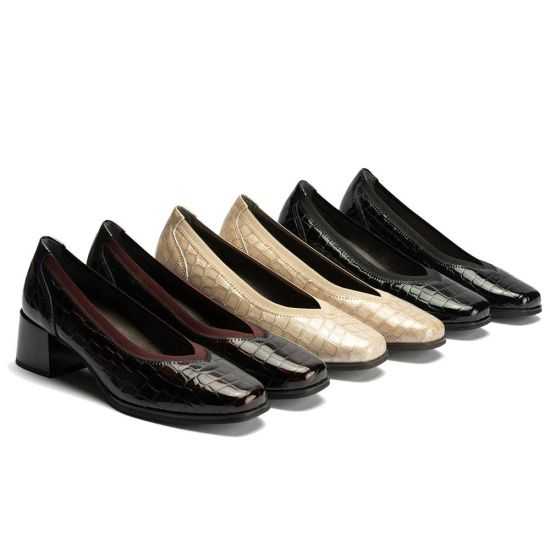 Pitillos - 10820 - NEGRO - Salón de Pico con Elásticos de mujer color negro - 6