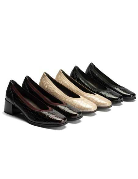 Pitillos - 10820 - NEGRO - Salón de Pico con Elásticos de mujer color negro - 6