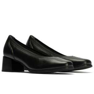 Pitillos - 10825 - NEGRO - Salón de Pico en Napa con Elásticos de mujer color negro - 1 2