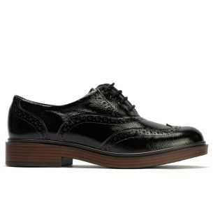 Pitillos - 10891 - NEGRO - Ingles en Charol con cordones de mujer color negro - 1