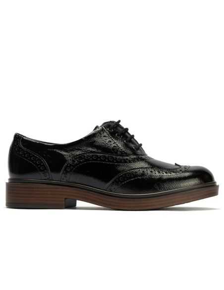 Pitillos - 10891 - NEGRO - Ingles en Charol con cordones de mujer color negro - 1
