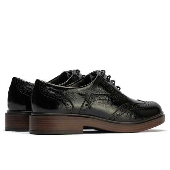 Pitillos - 10891 - NEGRO - Ingles en Charol con cordones de mujer color negro - 3