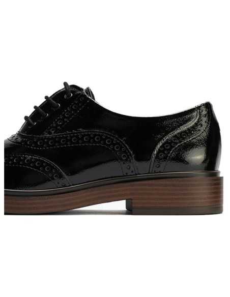 Pitillos - 10891 - NEGRO - Ingles en Charol con cordones de mujer color negro - 5