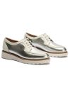 Pitillos - 11083 - PLATA - Zapato blucher con cordones y reflejos brillantes Plata - 3