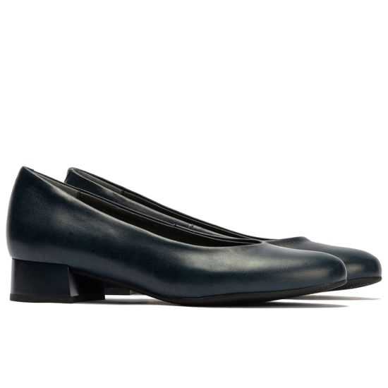 Pitillos - 111 - MARINO - Zapato de Salón Tacón Bajo Azul - 2