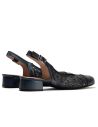 Pitillos - 11121 - MARINO - Zapato salón destalonado con tacón bajo y punta redonda