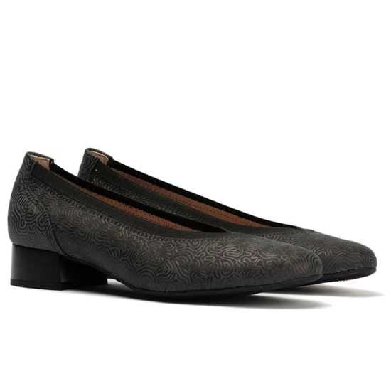 Pitillos - 11122 - NEGRO - Zapato salón con ribete elástico