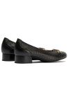 Pitillos - 11123 - NEGRO - Zapato salón con adorno y tacón bajo