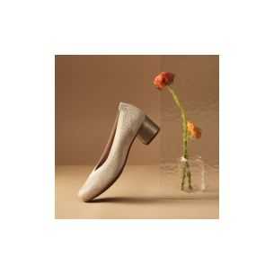 Pitillos - 11130 - ORO - Zapato salón con ribete elástico y tacón medio 2