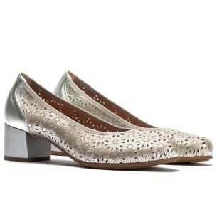 Pitillos - 11132 - PLATA - Zapato salón con tacón medio 2