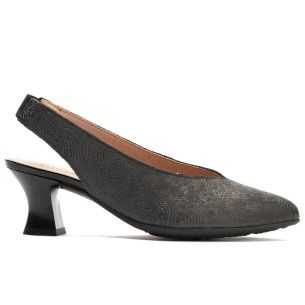 Pitillos - 11180 - NEGRO - Zapato salón destalonado con tacón medio
