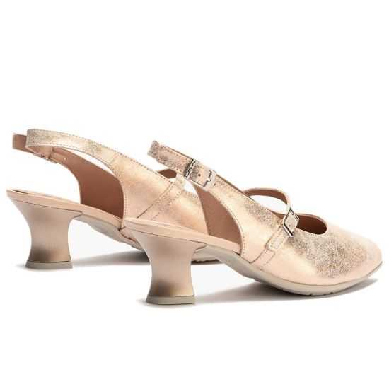 Pitillos - 11183 - NUDE - Zapato salón destalonado con tacón medio