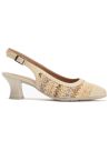 Pitillos - 11185 - CREMA - Zapato salón destalonado con tacón medio