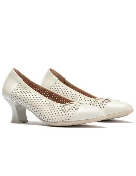 Pitillos - 11187 - PLATA - Zapato de salón con tacón medio