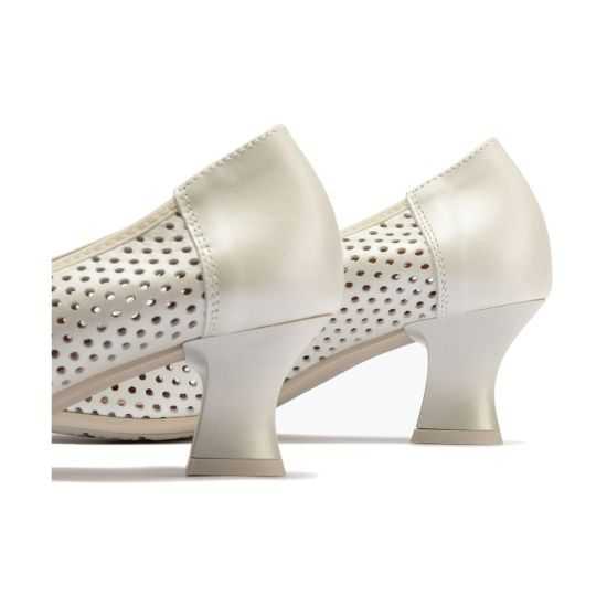 Pitillos - 11187 - PLATA - Zapato de salón con tacón medio