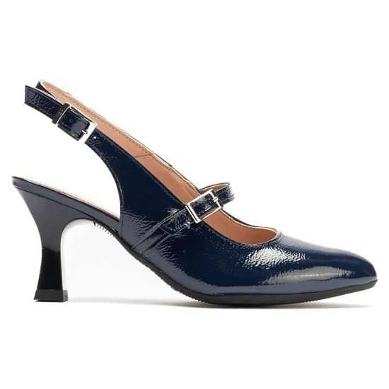 Pitillos - 11190 - MARINO - Zapato de salón destalonado con tacón alto