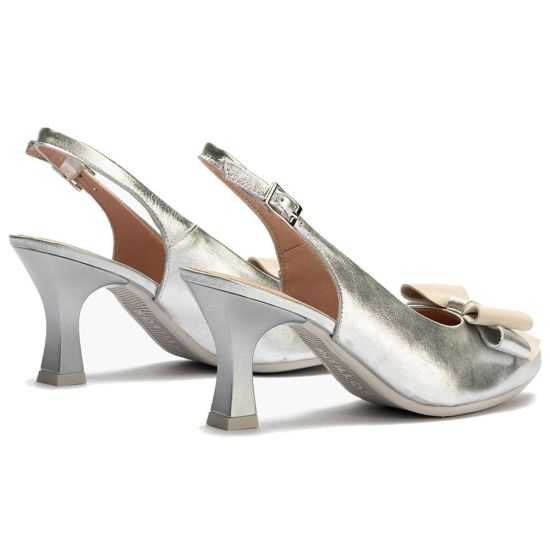 Pitillos - 11191 - PLATA - Zapato de salón destalonado con tacón alto
