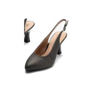 Pitillos - 11194 - NEGRO - Zapato destalonado con tacón alto y punta fina Negro - 1 2