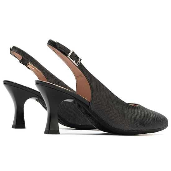 Pitillos - 11194 - NEGRO - Zapato destalonado con tacón alto y punta fina Negro - 5