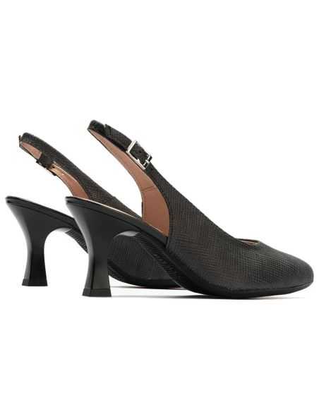 Pitillos - 11194 - NEGRO - Zapato destalonado con tacón alto y punta fina Negro - 5