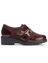 Pitillos - 11524 - BURDEOS - Blucher con velcro combinado charol con ante Burdeos - 1