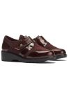 Pitillos - 11524 - BURDEOS - Blucher con velcro combinado charol con ante Burdeos - 2