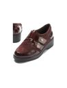 Pitillos - 11524 - BURDEOS - Blucher con velcro combinado charol con ante Burdeos - 4