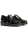 Pitillos - 11524 - NEGRO - Blucher con velcro combinado charol con ante Negro - 2