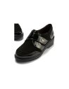 Pitillos - 11524 - NEGRO - Blucher con velcro combinado charol con ante Negro - 4