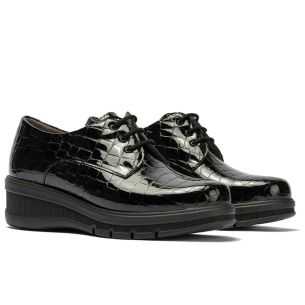 Pitillos - 11542 - NEGRO - Blucher en charol coco Negro - 1 2