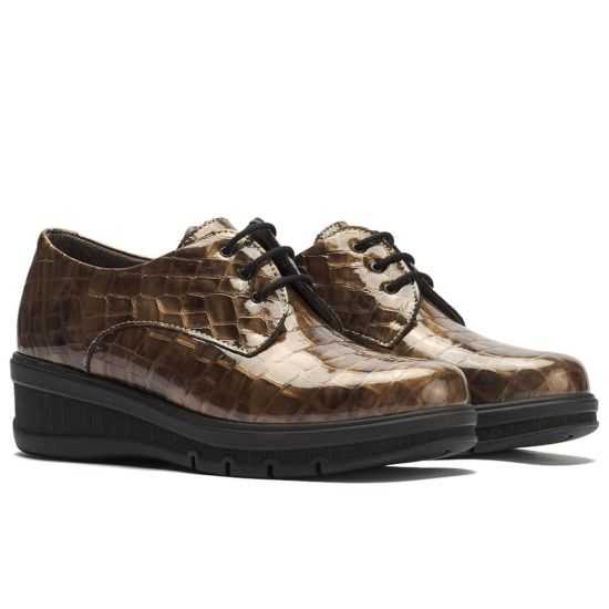 Pitillos - 11542 - HUMO - Blucher en charol coco Humo - 2