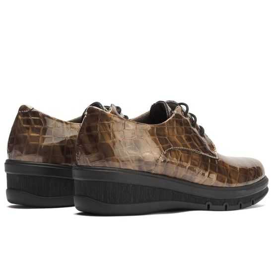 Pitillos - 11542 - HUMO - Blucher en charol coco Humo - 3